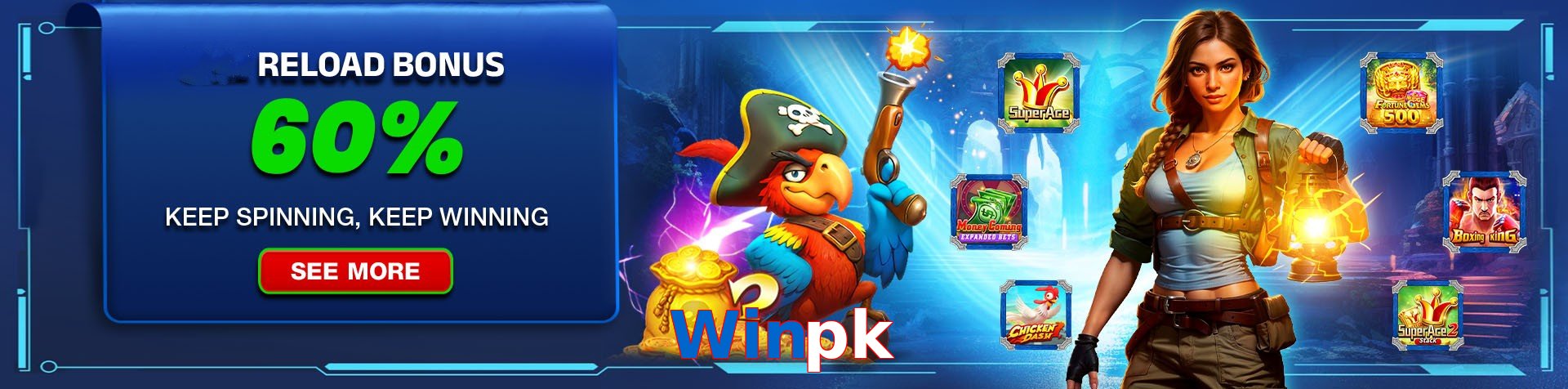 Winpk hero visual